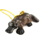DOTOLY Handmade Porcelain Platypus Necklace Ceramic
