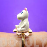 3D Moominmamma Hippo Shaped Moomin Adjustable Ring | DOTOLY | DOTOLY