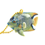 3D Porcelain Angelfish Tropical Fish Shaped Ceramic Pendant Necklace
