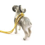 3D Porcelain Bighorn Sheep Ram Shaped Ceramic Pendant Necklace