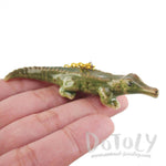 3D Porcelain Crocodile Shaped Ceramic Pendant Necklace | DOTOLY
