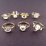 adorable-animal-shaped-7-piece-adjustable-ring-set-in-white