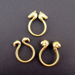 Spirit Animal Rings in the Shape of Flamingo Parrot and Horse in Gold
