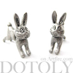 fake-gauge-earrings-bunny-rabbit-earrings-silver-animal-jewelry