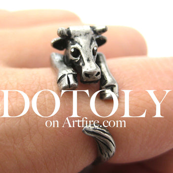 cow-bull-animal-wrap-ring-in-silver