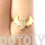 Adorable Bat Shaped Animal Themed Ring in Gold Size 6 | DOTOLY | DOTOLY