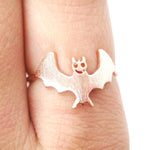 Adorable Bat Shaped Animal Themed Ring in Rose Gold Size 6 | DOTOLY | DOTOLY