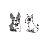 Adorable Boston Terrier and Bull Terrier Shaped Stud Earrings | Animal Jewelry | DOTOLY