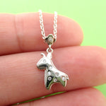 Baby Giraffe With Rhinestone Polka Dots Shaped Pendant Necklace