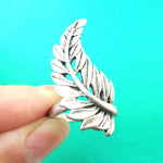 Beautiful Leaf Wrapped Around Your Finger Shaped Floral Ring in Silver | DOTOLY | DOTOLY