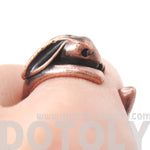 Bunny Rabbit Animal Wrap Around Ring in Copper | Sizes 4 to 9 Available | DOTOLY