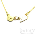 Cat and Mouse Shaped Charm Necklace in Gold | Animal Jewelry | DOTOLY