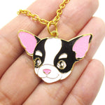Cute Chihuahua Puppy Dog Shaped Animal Pendant Necklace