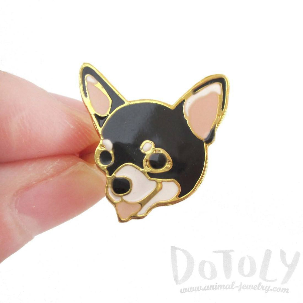 Chihuahua Puppy Shaped Limited Edition Adjustable Animal Ring in Black