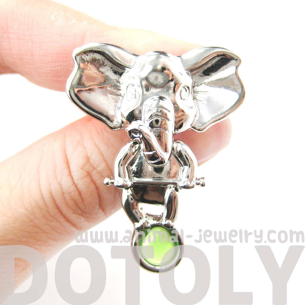 circus-elephant-animal-two-part-stud-earring-in-silver-animal-jewelry