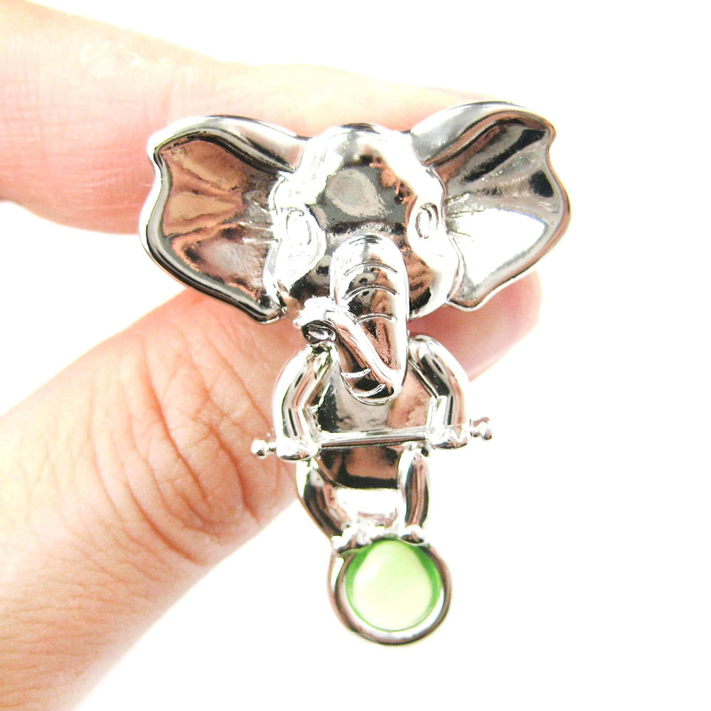 circus-elephant-animal-two-part-stud-earring-in-silver-animal-jewelry