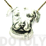 Dog Animal Head Shaped Acrylic Illustrated Pendant Necklace | DOTOLY