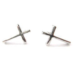 small-simple-cross-shaped-stud-earrings-in-silver