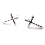 small-simple-cross-shaped-stud-earrings-in-silver