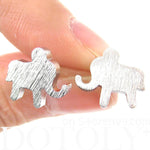 simple-elephant-animal-silhouette-stud-earrings-in-silver