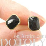small-rectangular-black-on-gold-stud-earrings