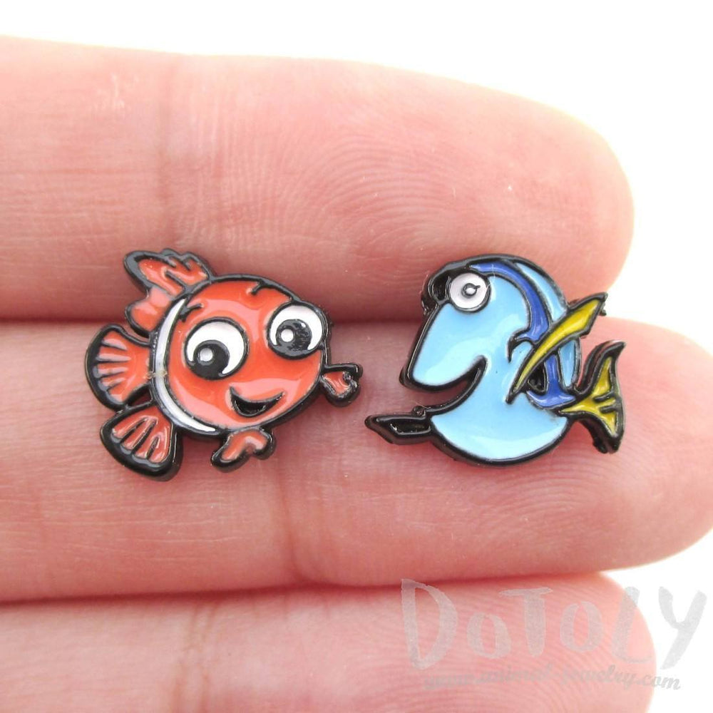 Finding Dory and Nemo Fish Shaped Stud Earrings | DOTOLY | DOTOLY