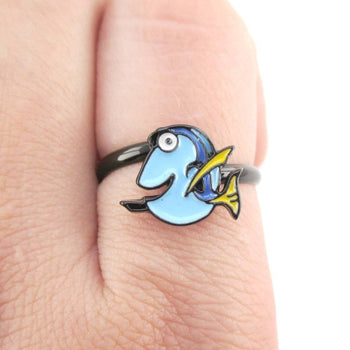Finding Dory Blue Tang Fish Shaped Adjustable Ring | DOTOLY | DOTOLY