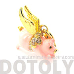 Flying Pig Animal Pendant Necklace | Limited Edition Animal Jewelry | DOTOLY