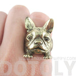 French Bulldog Puppy Head Shaped Adjustable Animal Ring | Gifts for Dog Lovers | DOTOLY