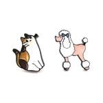 French Poodle and Tabby Cat Shaped Stud Earrings | Animal Jewelry | DOTOLY
