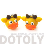 Giraffe Shaped Animal Themed Polymer Clay Dangle Earrings | DOTOLY | DOTOLY