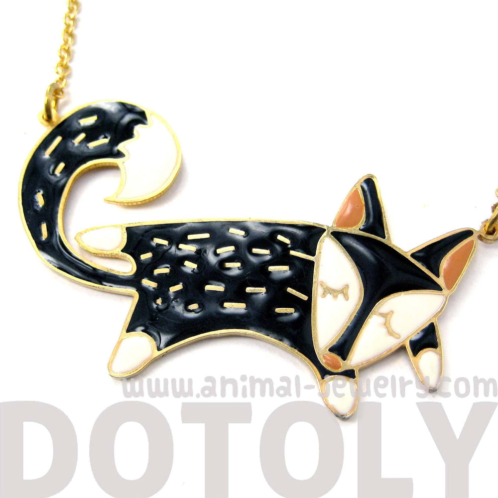 Handmade Adorable Fox Wolf Shaped Animal Pendant Necklace | Limited Edition | DOTOLY