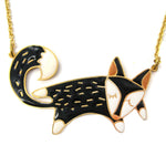 Handmade Adorable Fox Wolf Shaped Animal Pendant Necklace | Limited Edition | DOTOLY