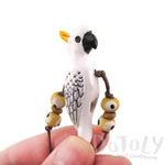 Handmade Cockatoo Parrot Bird Shaped Hand Painted Whistle Pendant Necklace | DOTOLY | DOTOLY