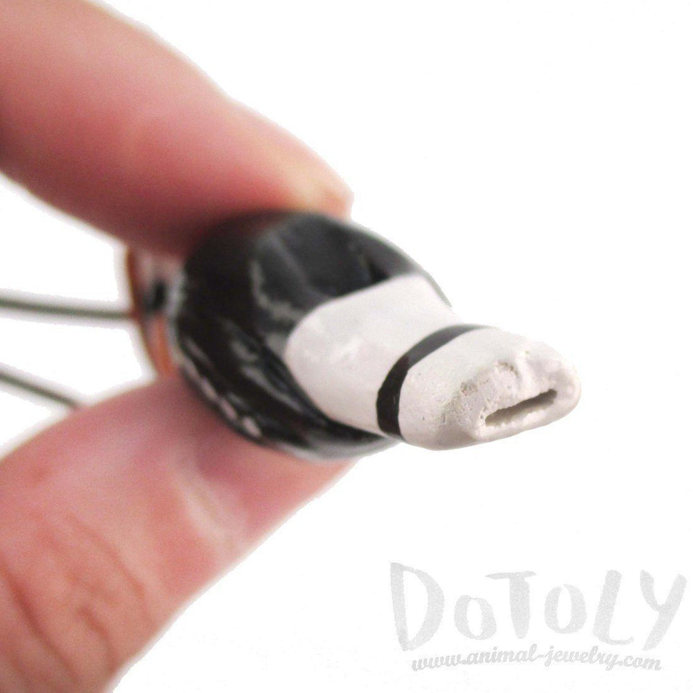 Handmade Great Hornbill Bird Shaped Hand Painted Whistle Pendant Necklace | DOTOLY | DOTOLY