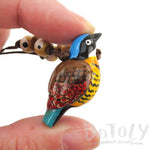 Handmade Gurney's Pitta Bird Shaped Hand Painted Whistle Pendant Necklace | DOTOLY | DOTOLY