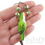 Handmade Monk Parakeet Bird Shaped Hand Painted Whistle Pendant Necklace | DOTOLY | DOTOLY