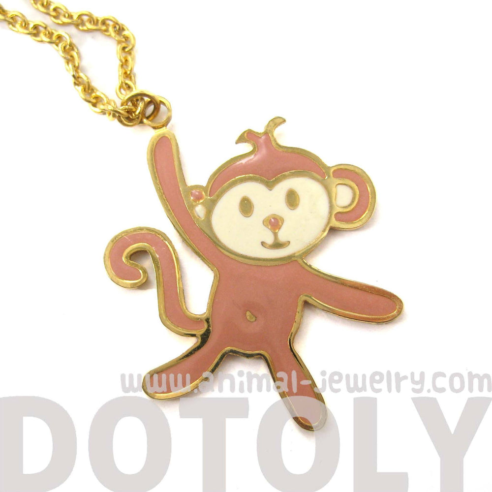 Handmade Monkey Shaped Animal Pendant Necklace | Limited Edition | DOTOLY