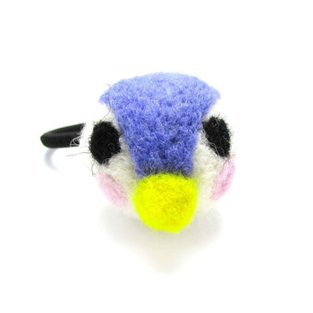 Handmade Needle Felted Wool Penguin Shaped Hair Tie | Hair Accessories