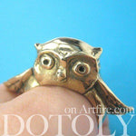 Adorable Owl Bird 3D Animal Ring in Brass | Limited Edition Animal Jewelry | DOTOLY