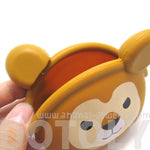 Lion Face Shaped Animal Friends Silicone Clasp Coin Purse Pouch | DOTOLY