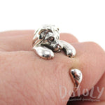 Lion Shaped Animal Wrap Around Ring in 925 Sterling Silver | US Sizes 3 to 7 | DOTOLY