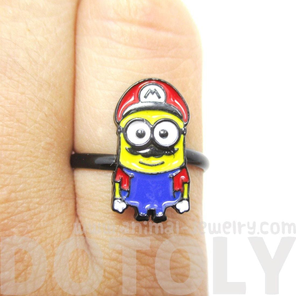 Mario The Minion Despicable Me Nintendo Inspired Adjustable Ring | DOTOLY | DOTOLY