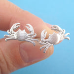 Miniature Crab Shaped Sea Inspired Stud Earrings For Women