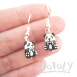 Panda Bear Shaped Porcelain Ceramic Animal Dangle Earrings | Handmade | DOTOLY