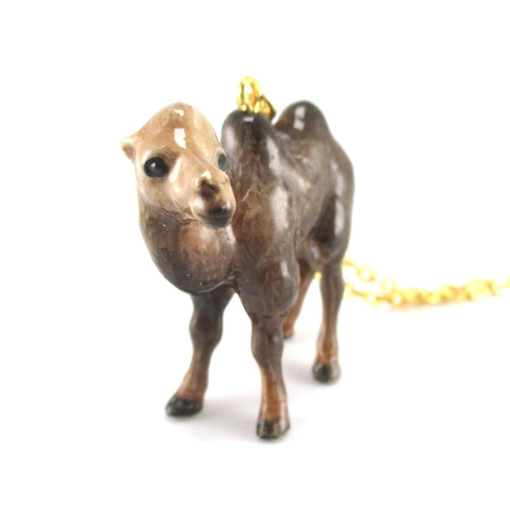 Porcelain Camel Shaped Hand Painted Ceramic Animal Pendant Necklace