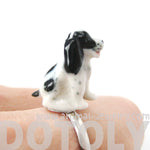 porcelain-ceramic-english-springer-spaniel-dog-animal-adjustable-ring-handmade