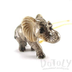 Porcelain Elephant Shaped Hand Painted Ceramic Animal Pendant Necklace