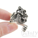 Mermaid Antique Spoon Wrap Ring in Silver | DOTOLY