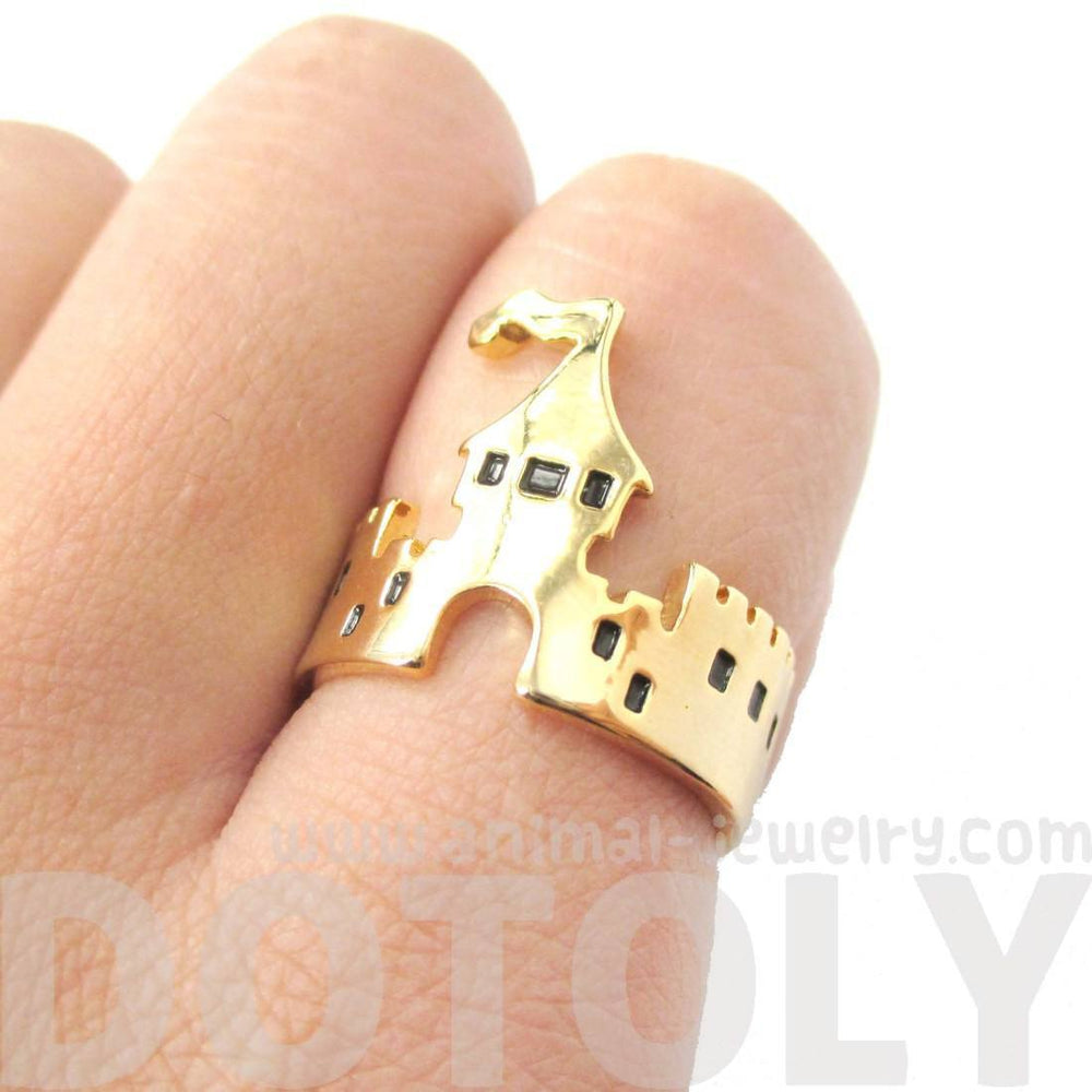 Princess Castle Shaped Ring in Gold | DOTOLY | DOTOLY